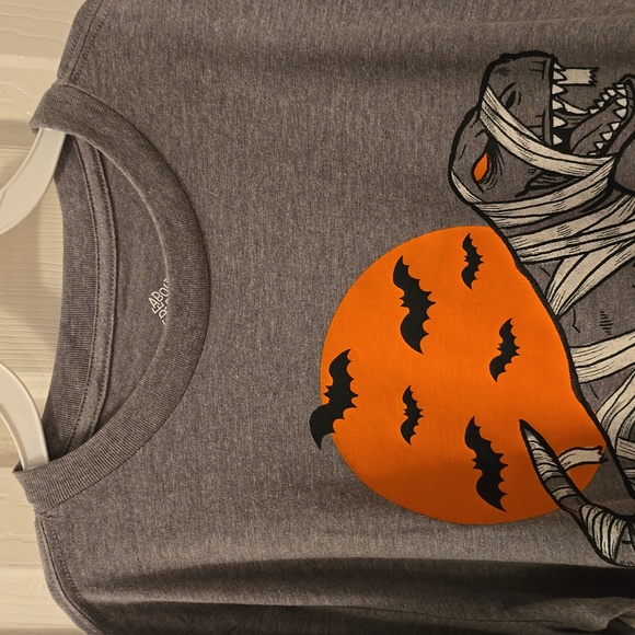 THEREABOUTS BOYS GRAY HALLOWEEN DINOSAUR SHORT SLEEVE TEE-SHIRT SIZE XXS 4/5 - Picture 4 of 10
